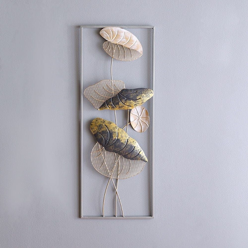 SS21 Alayna Lotus Flower Leaf Abstract Botanical Wall Art