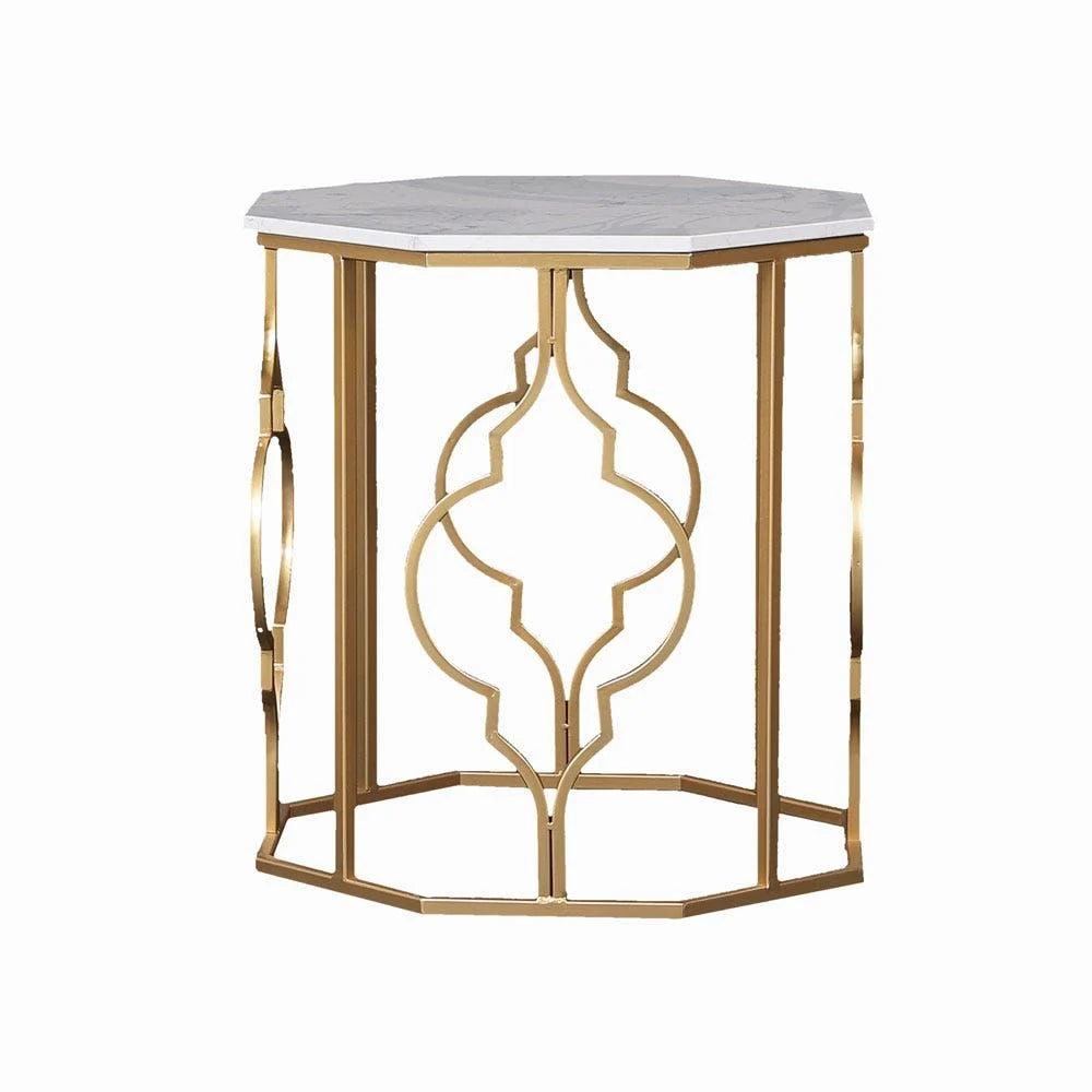 ESPERANZA 60X60X60CM END TABLE - GOLDEN