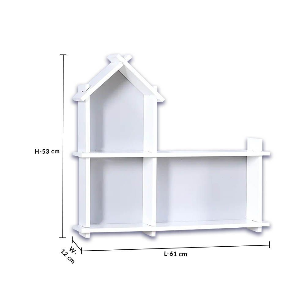 KD Hut Wall Shelf_White