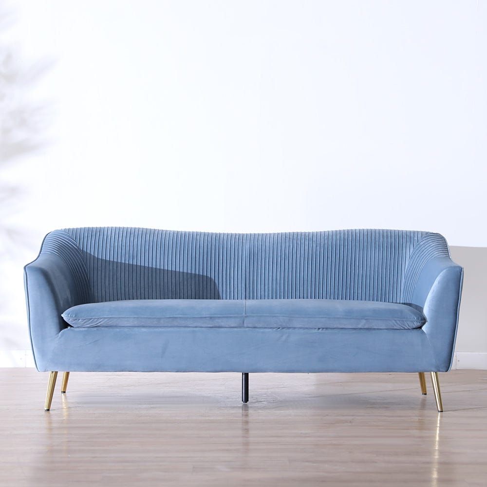 3 Seater Agnes Fabric Sofa_Sky Blue or White