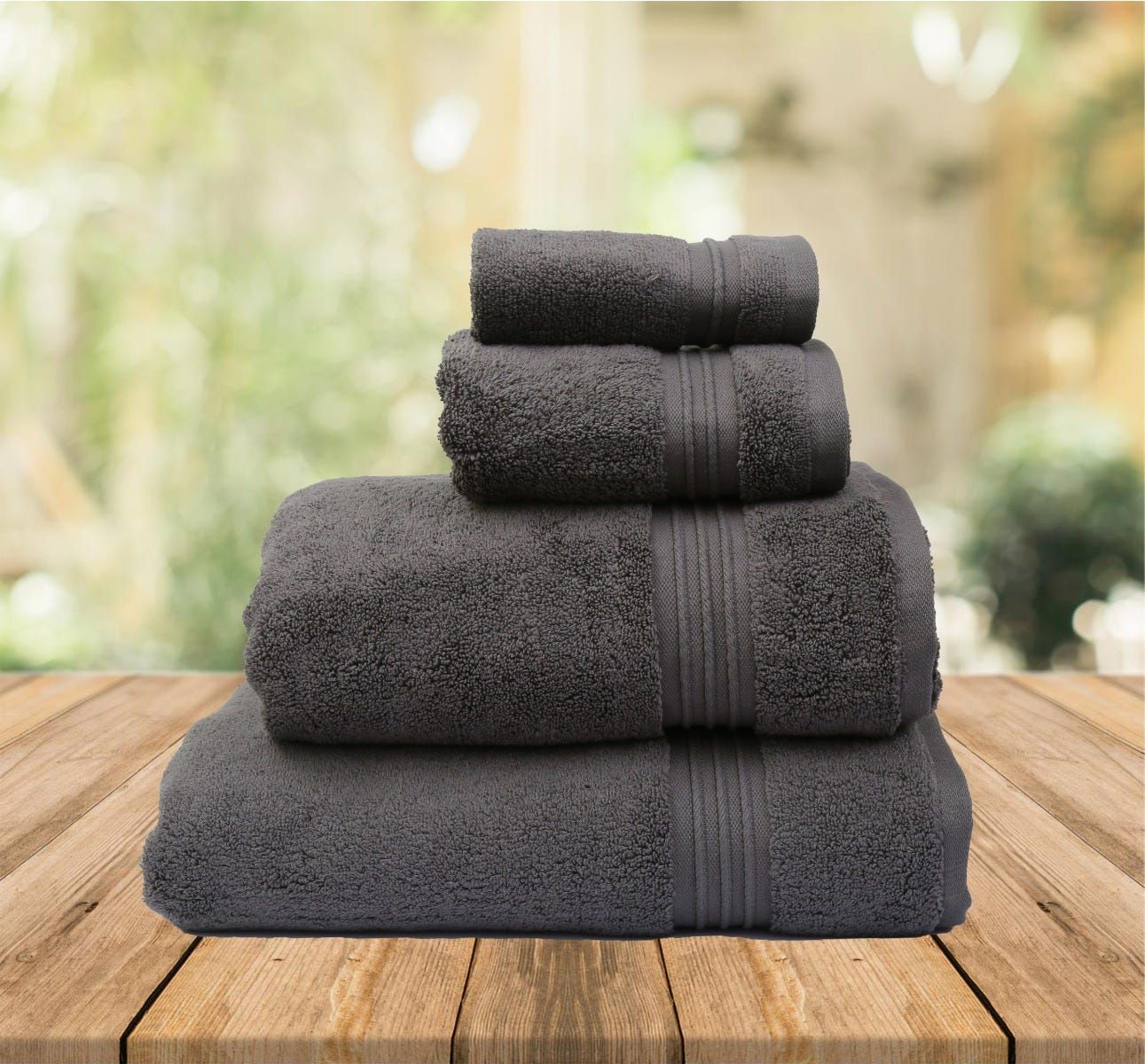 Flossy Bath Sheet _ 84X165Cm Dark Grey