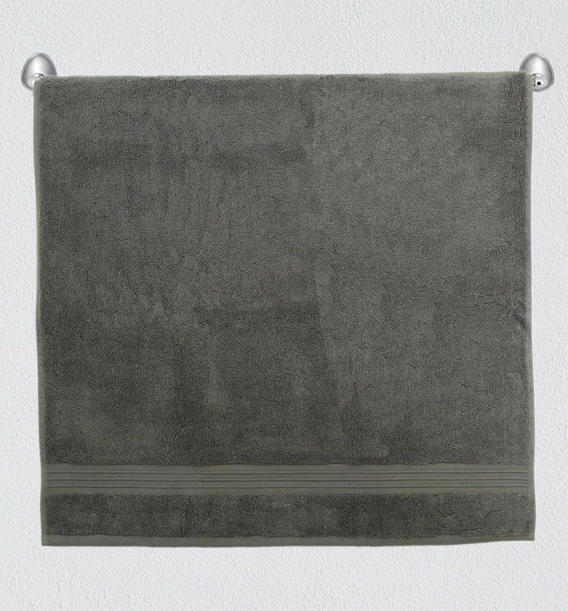 Flossy Bath Sheet _ 84X165Cm Dark Grey