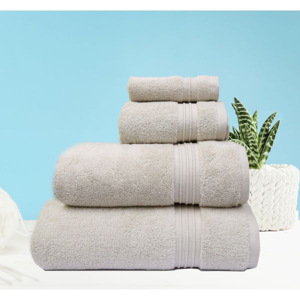 Flossy Bath Sheet _ 84X165Cm Light Taupe