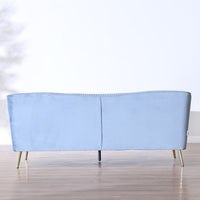 3 Seater Agnes Fabric Sofa_Sky Blue or White