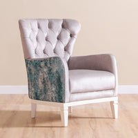 Diana 1 Seater Fabric Sofa_Patterned Beige