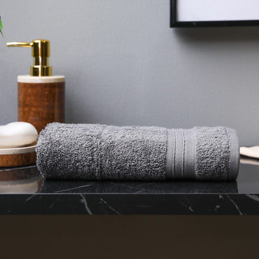 Flossy Hand Towel _ 41X76Cm Dark Grey