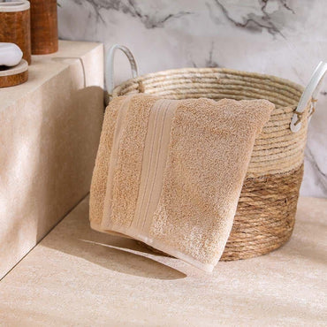 Flossy Hand Towel _ 41X76Cm Light Taupe