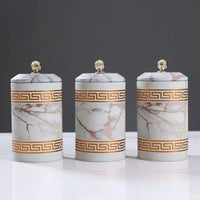 WHITE OAK ROUND TIN BOX WITH HANDLE