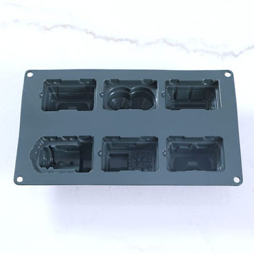BAKE MAGIC 6 CUPS CAKE SILICONE MOULD_ 16555